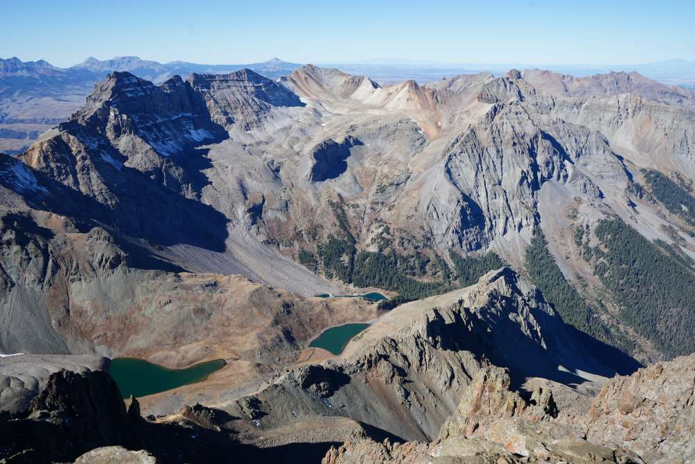 Blue Lakes Basin From Mount Sneffels