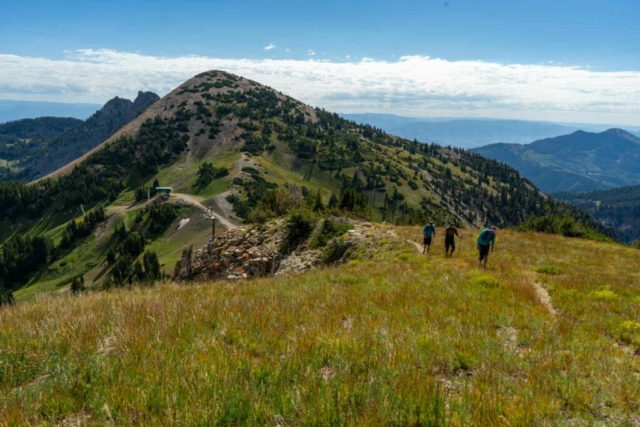 Heading up Baldy from Sugarloaf