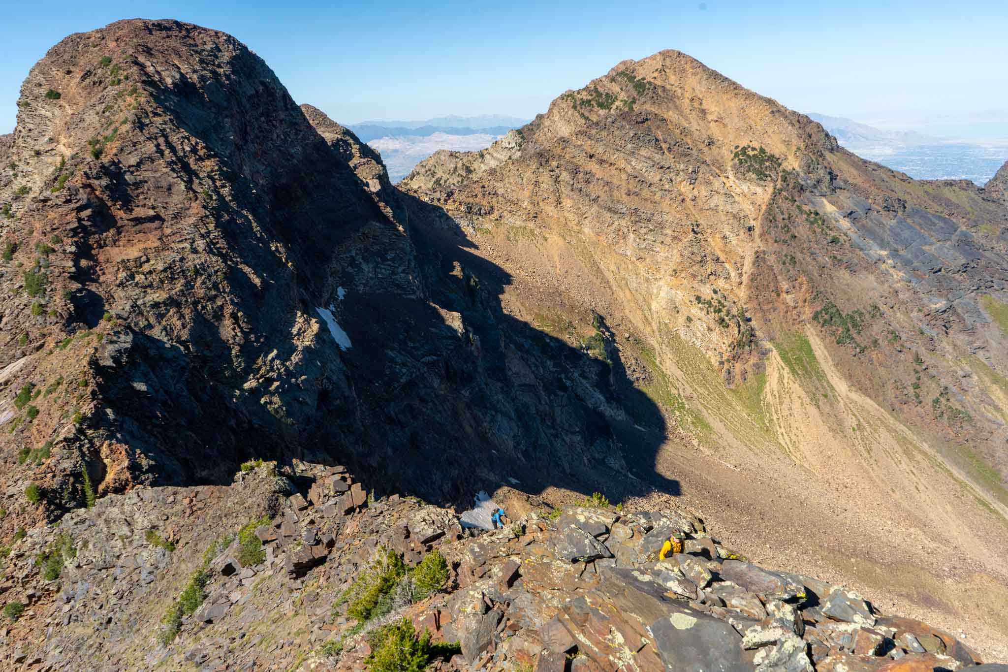 Looking back at Dromedary Peak