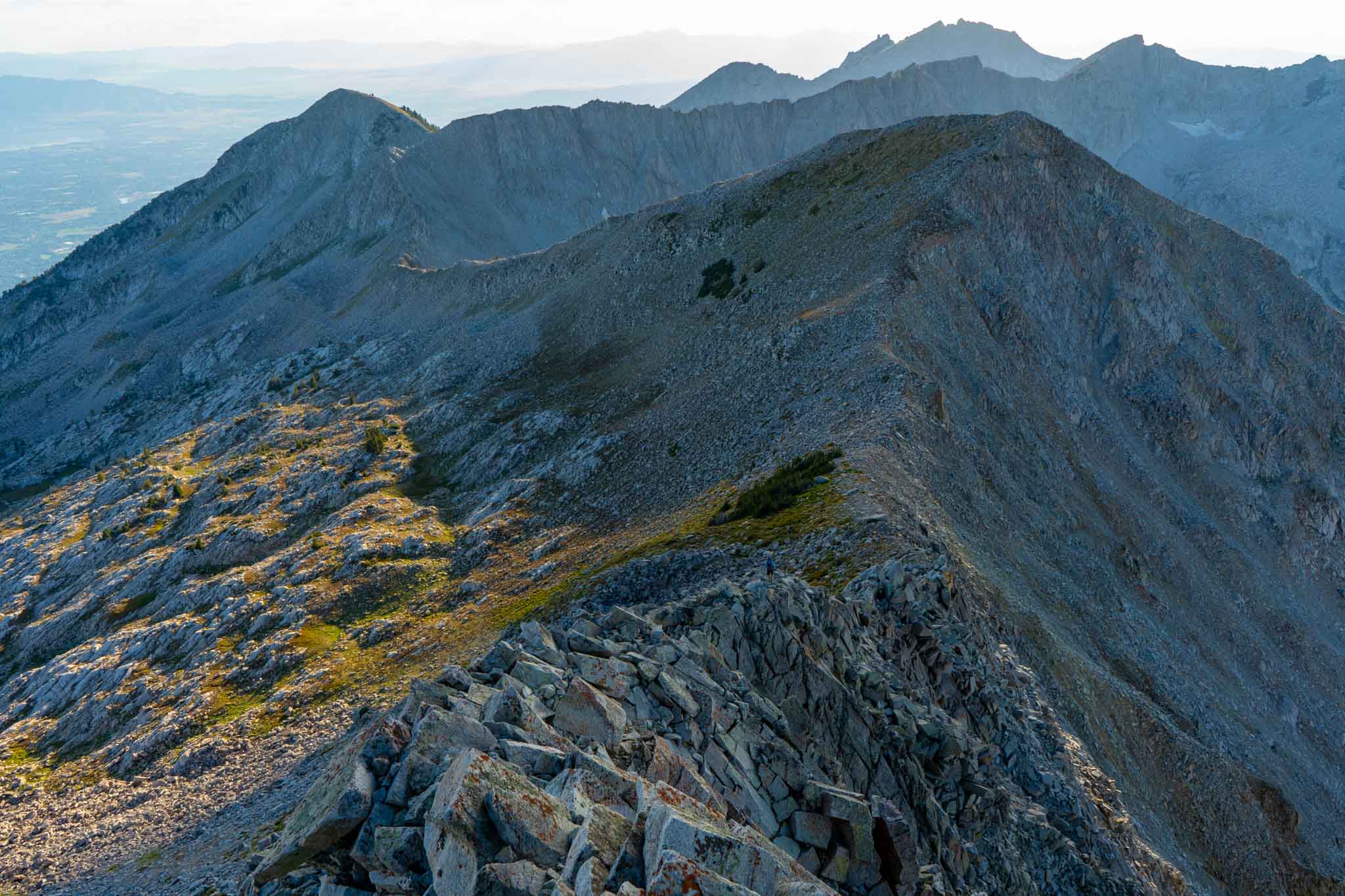 The ridge and much of the route from Pfiefferhorn