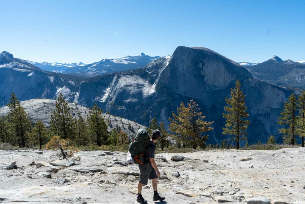 Views approaching North Dome near the final descent to the Dome
