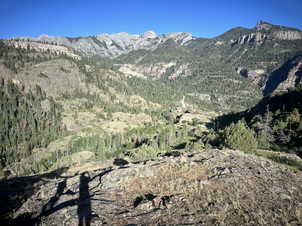 Views at one of the highest points on the trail