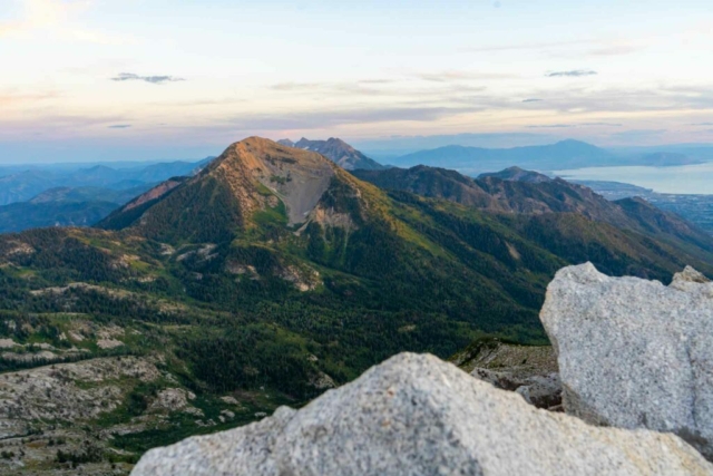 Views of Box Elder Peak and Timp