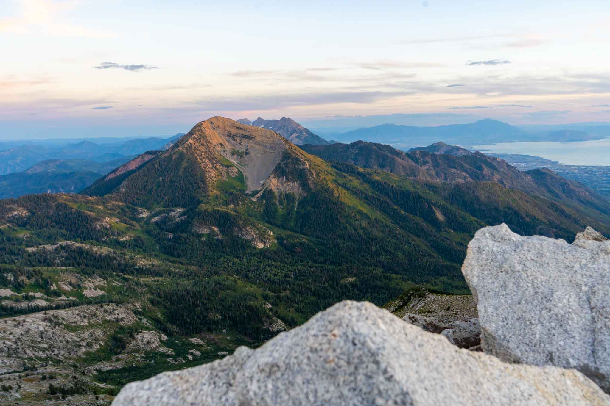 Views of Box Elder Peak and Timp