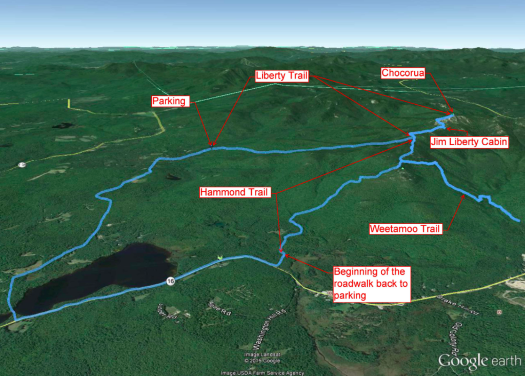 Mount Chocorua Map